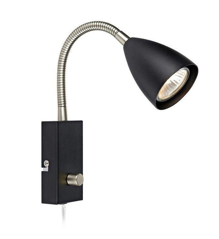 Ciro flex vegglampe - Svart/stål - Svart / Stål-Vegglamper-Marksløjd-Svart / Stål-Mrk-107409-Lightup.no