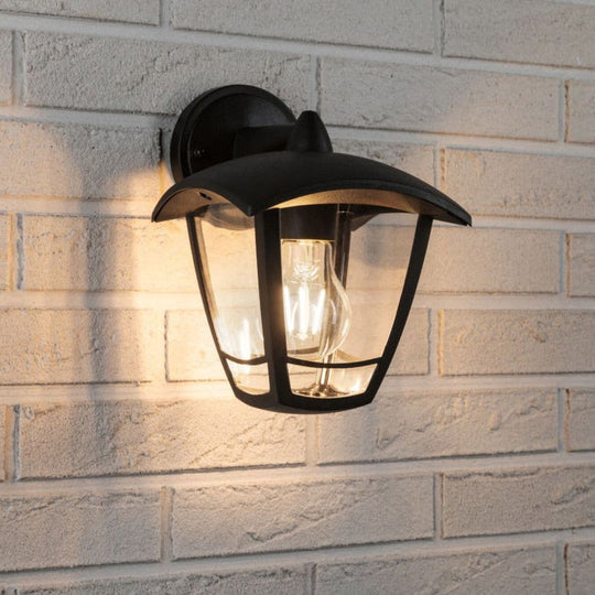 Classic vegglampe ned utendørs IP44-Utebelysning vegg klassisk-Paulmann-Svart-Pl-94392-Lightup.no