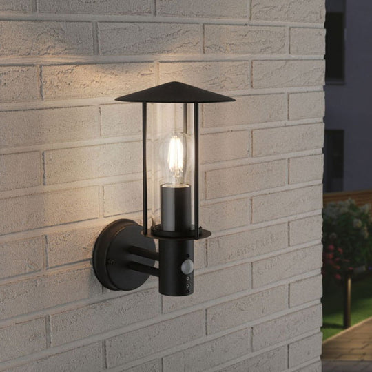 Classic vegglampe opp utendørs IP44 - Med bevegelsessensor-Utebelysning vegg klassisk-Paulmann-Mørk grå-Pl-94396-Lightup.no