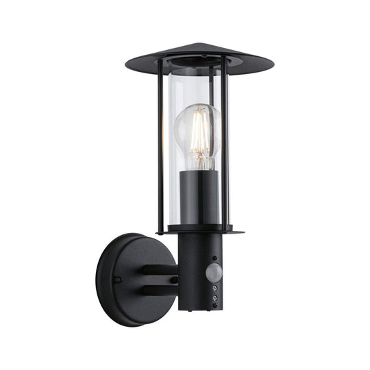 Classic vegglampe opp utendørs IP44 - Med bevegelsessensor-Utebelysning vegg klassisk-Paulmann-Mørk grå-Pl-94396-Lightup.no