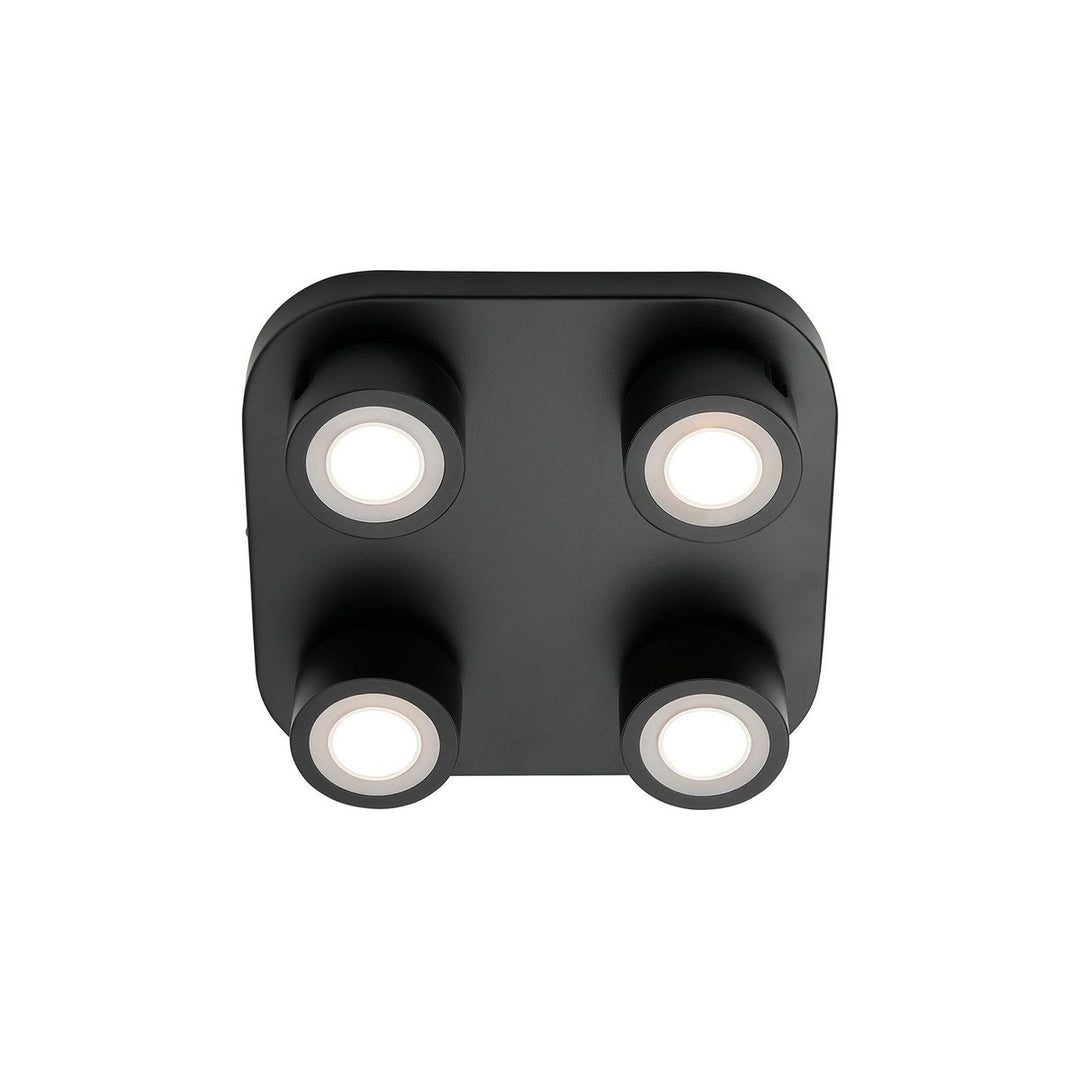 Clyde taklampe 4 x 3,5W 2700 Kelvin - 3-step dim-Taklamper-Nordlux-Svart-2412256003-Lightup.no