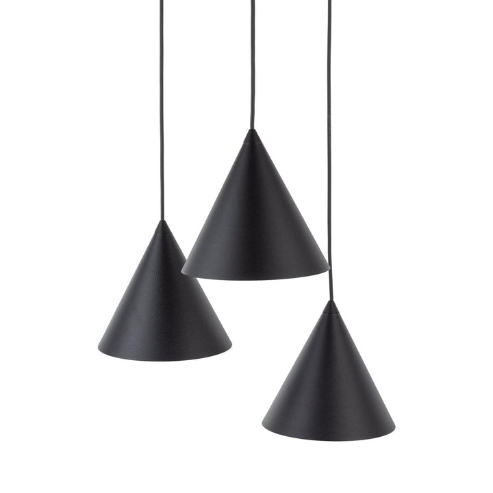 Cono rondell takpendel 3-lys-Takpendler-TK Lighting-Svart-TK-10067-Lightup.no