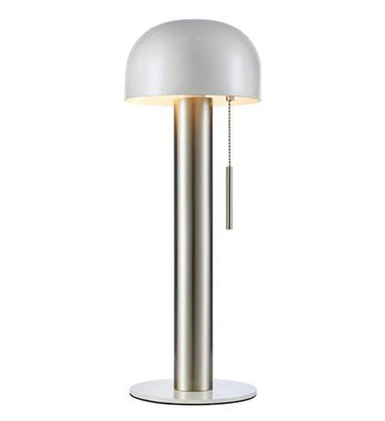 Costa bordlampe 46 cm - Hvit/Nikkelfarget - Hvit / Nikkel-Bordlamper-Marksløjd-Hvit / Nikkel-Mrk-108577-Lightup.no