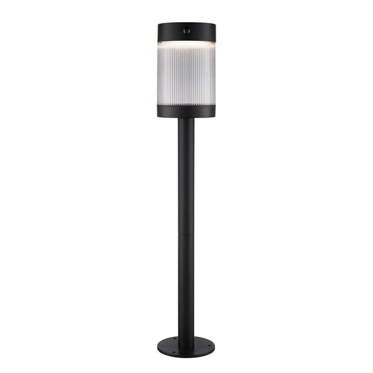 Coupar solar pullert 80 cm utendørs 3,2W 3000 Kelvin - Solcelle-Utebelysning pullert-Nordlux-Svart-2518228003-Lightup.no