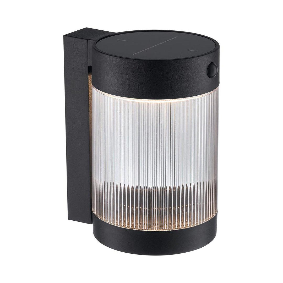 Coupar solar vegglampe utendørs 3,2W 3000 Kelvin - Solcelle-Utebelysning vegg klassisk-Nordlux-Svart-2518201003-Lightup.no