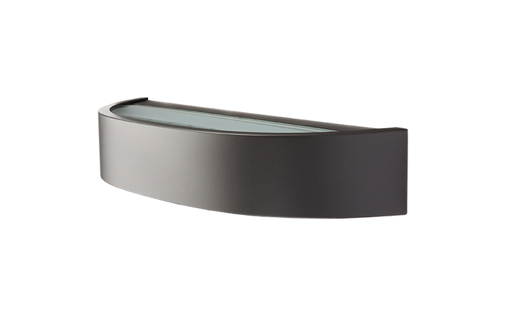 Curve vegglampe opp/ned 10W 2700K dimbar IP65-Utebelysning vegg opp og ned-Sg Armaturen As-Grafitt-3100122-Lightup.no