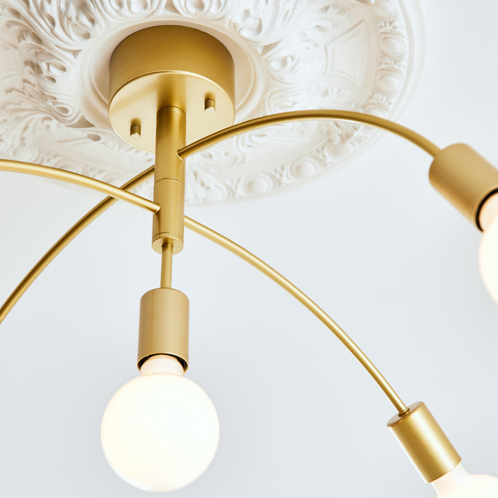 Cygnus taklampe 5L - Gullfarget - Gull-Taklamper-Marksløjd-Gull-Mrk-108285-Lightup.no