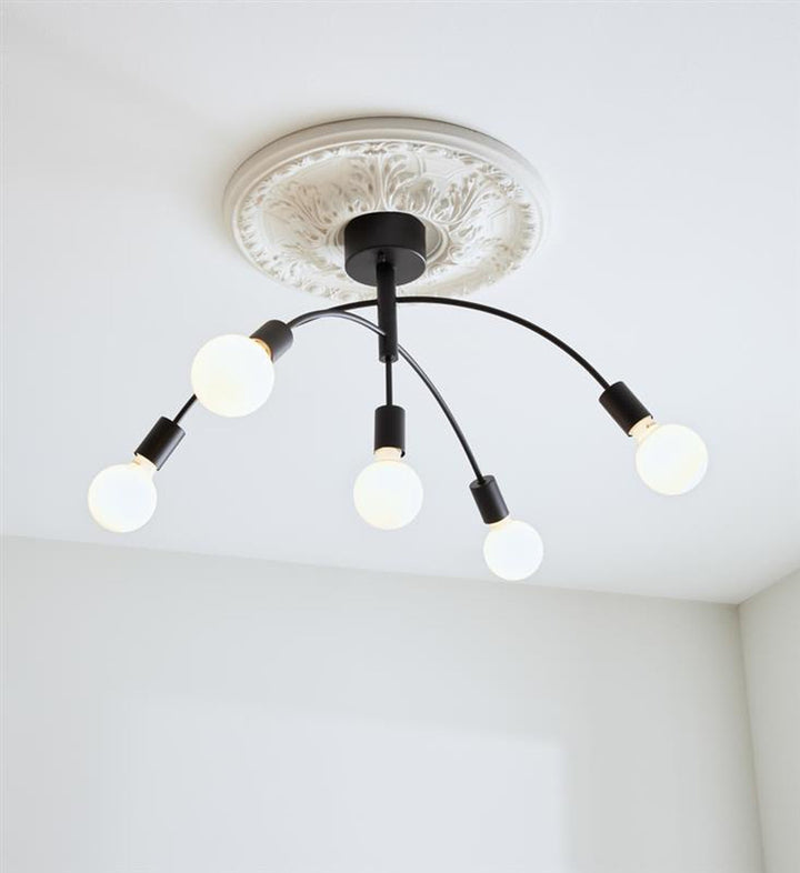 Cygnus taklampe 5L - Svart - Svart-Taklamper-Marksløjd-Svart-Mrk-108284-Lightup.no