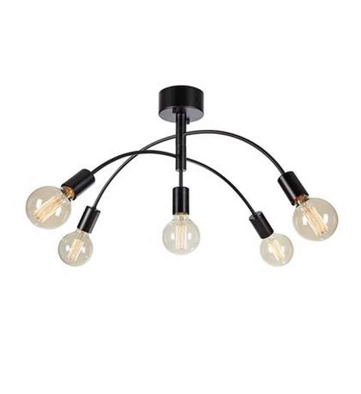 Cygnus taklampe 5L - Svart - Svart-Taklamper-Marksløjd-Svart-Mrk-108284-Lightup.no
