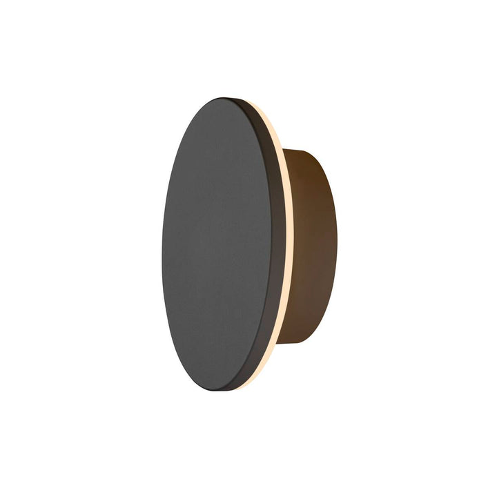 D-ring 16 cm vegglampe utendørs 7,5W 2700/3000 kelvin IP65 - dimbar-Utebelysning vegg veggskjold-Slv-Svart-SLV-1007911-Lightup.no