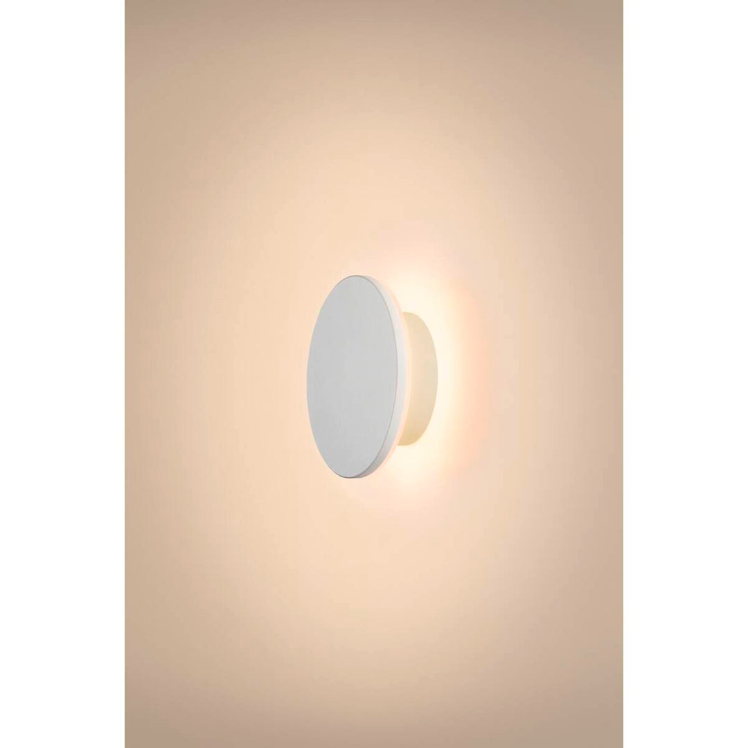 D-ring 16 cm vegglampe utendørs 7,5W 2700/3000 kelvin IP65 - dimbar-Utebelysning vegg veggskjold-Slv-Svart-SLV-1007911-Lightup.no