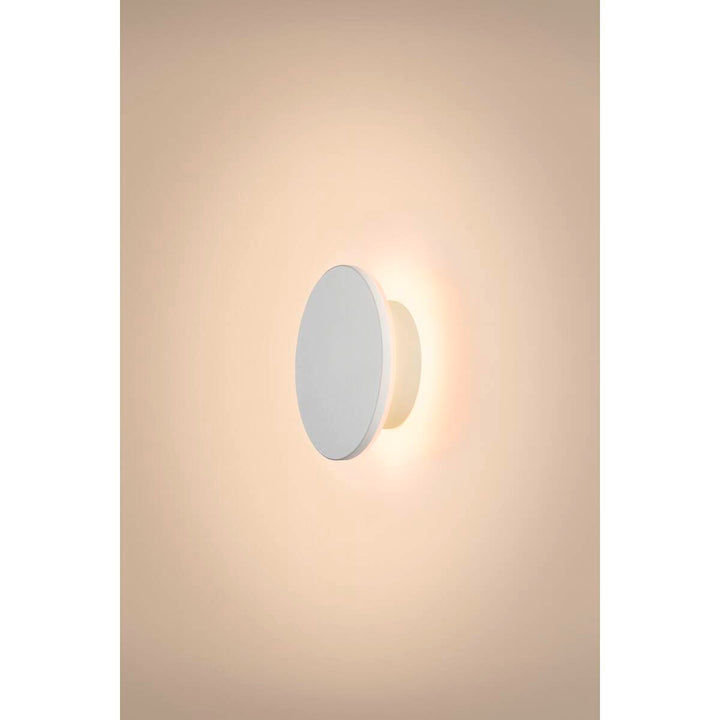 D-ring 16 cm vegglampe utendørs 7,5W 2700/3000 kelvin IP65 - dimbar-Utebelysning vegg veggskjold-Slv-Svart-SLV-1007911-Lightup.no