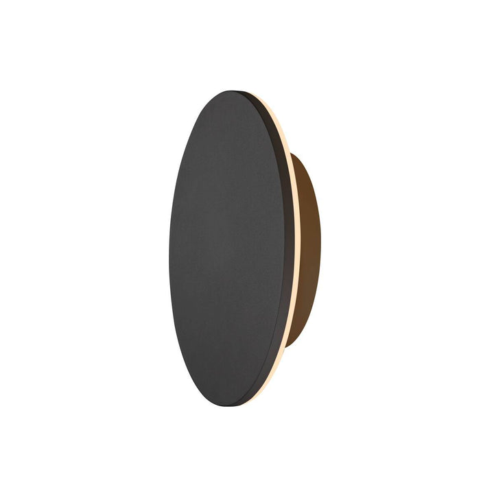 D-ring 25 cm vegglampe utendørs 15W 2700/3000 kelvin IP65 - dimbar-Utebelysning vegg veggskjold-Slv-Svart-slv-1007913-Lightup.no