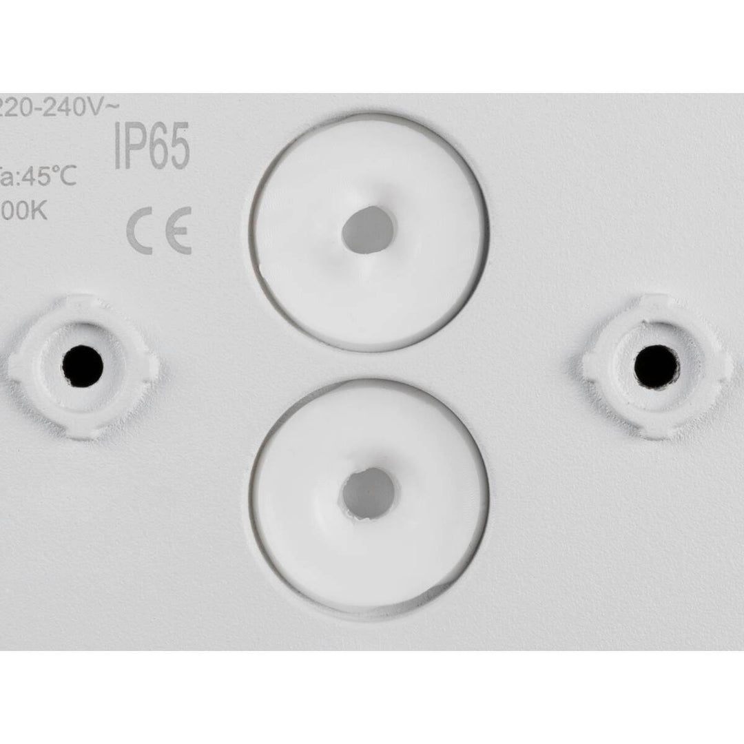 D-ring 25 cm vegglampe utendørs 15W 2700/3000 kelvin IP65 - dimbar-Utebelysning vegg veggskjold-Slv-Svart-slv-1007913-Lightup.no