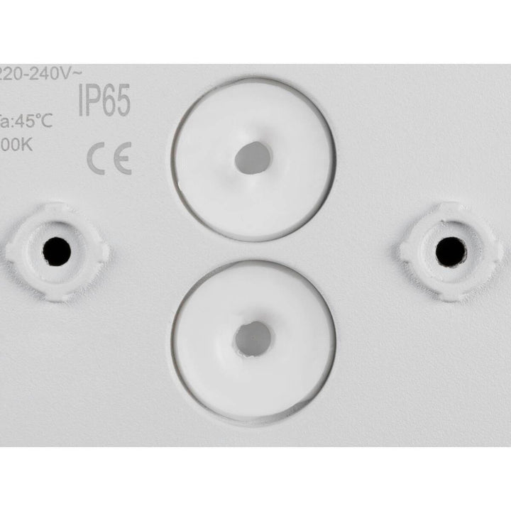 D-ring 25 cm vegglampe utendørs 15W 2700/3000 kelvin IP65 - dimbar-Utebelysning vegg veggskjold-Slv-Svart-slv-1007913-Lightup.no