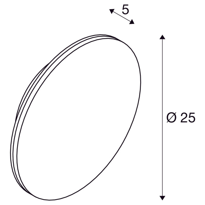 D-ring 25 cm vegglampe utendørs 15W 2700/3000 kelvin IP65 - dimbar-Utebelysning vegg veggskjold-Slv-Svart-slv-1007913-Lightup.no