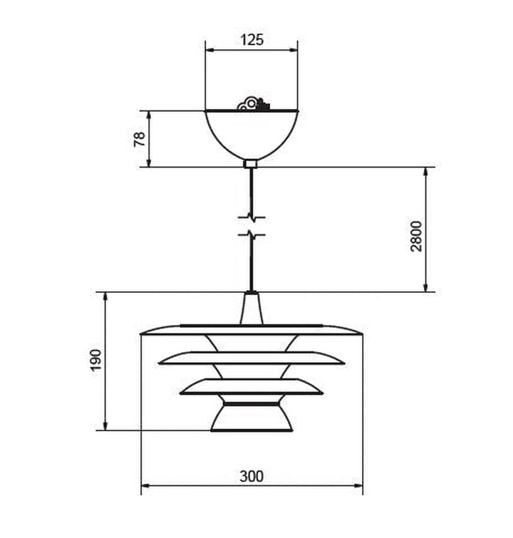 DaVinci takpendel 30 cm E14-Takpendler-Belid-Hvit-1538036-Lightup.no