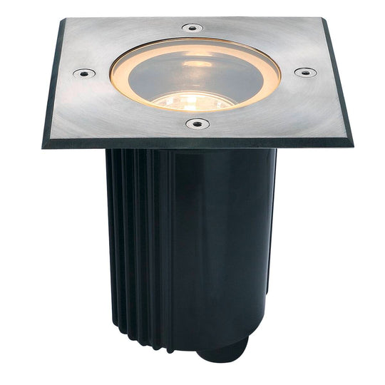 Dasar 115 firkantet nedfellbar uplight GU10 IP67-Utebelysning uplight-Slv-Rustfritt stål-slv-229324-Lightup.no