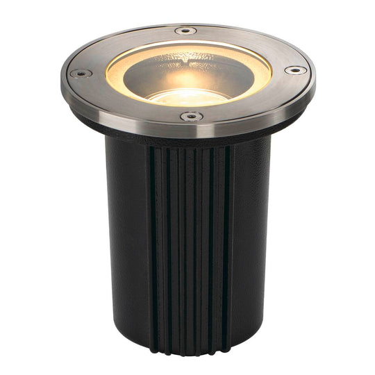 Dasar 116 rund nedfellbar uplight GU10 IP67-Utebelysning uplight-Slv-Rustfritt stål-slv-228430-Lightup.no