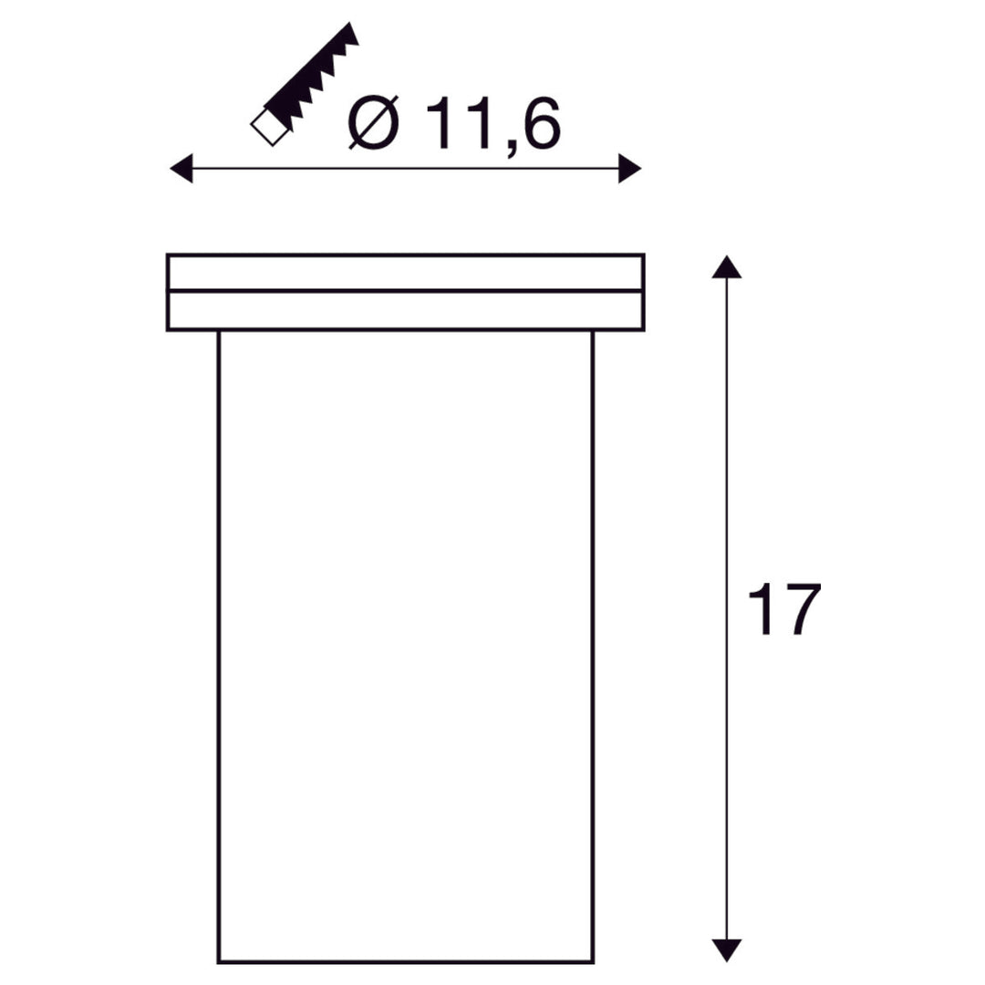 Dasar 116 rund nedfellbar uplight GU10 IP67-Utebelysning uplight-Slv-Rustfritt stål-slv-228430-Lightup.no