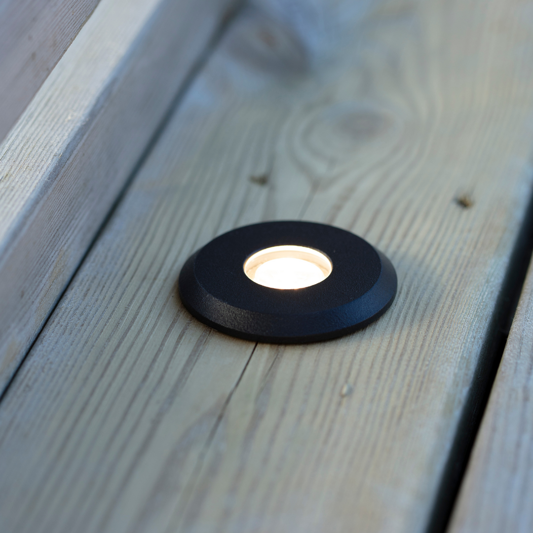 Decklight 0,8W - Garden 24 - Svart-Utebelysning Garden 24-Marksløjd-Svart-Mrk-107284-Lightup.no