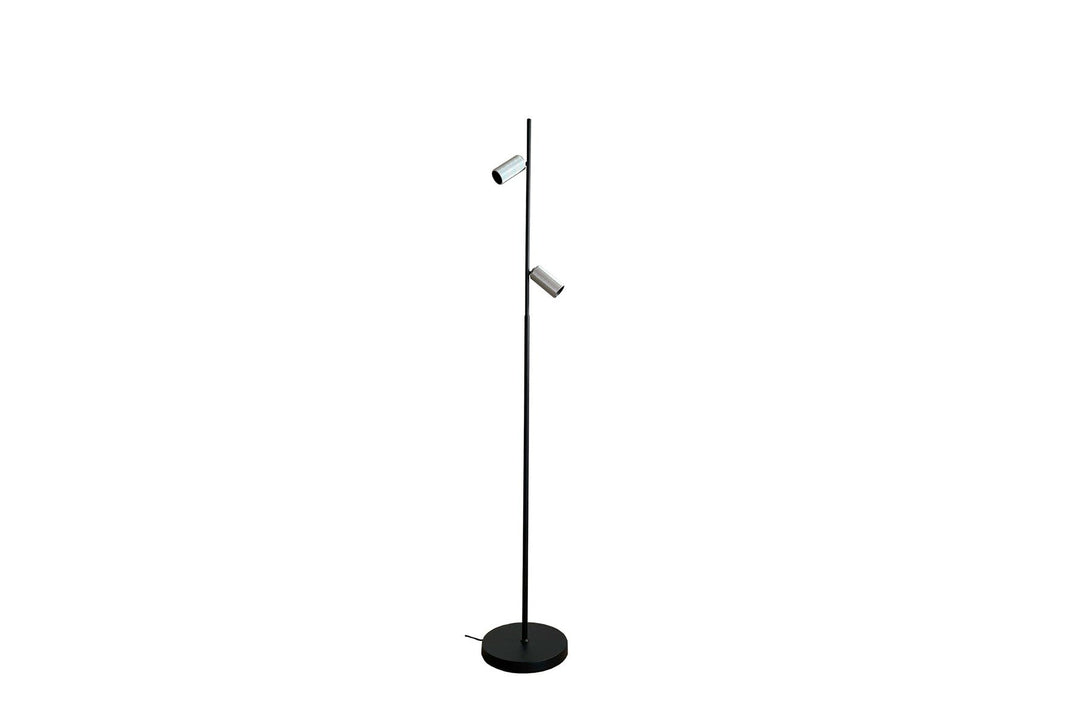 Decor F2 gulvlampe 10W 3000 Kelvin - Dimbar-Gulvlamper-Antidark-Svart / Aluminium-2-360-03-8-Lightup.no