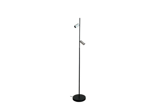 Decor F2 gulvlampe 10W 3000 Kelvin - Dimbar-Gulvlamper-Antidark-Svart / Aluminium-2-360-03-8-Lightup.no