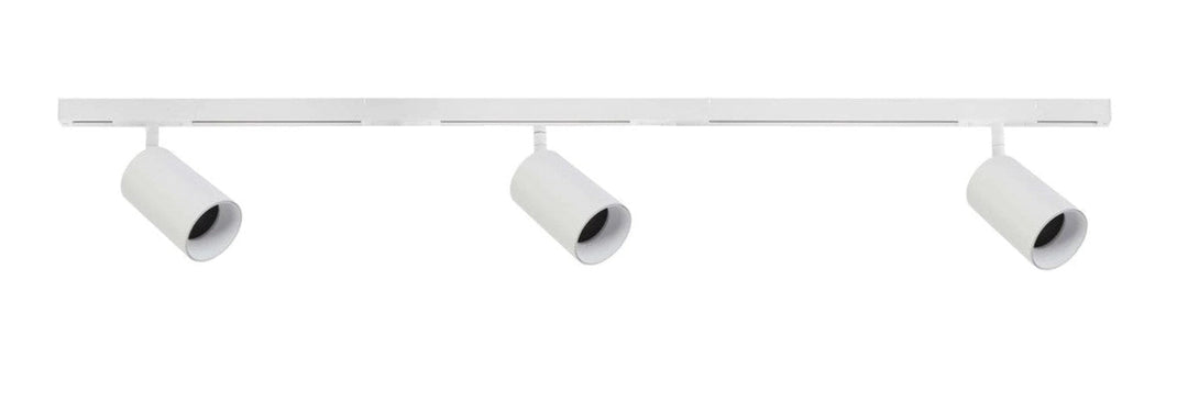 Designline Tube Pro komplett 1,9 meter spotskinne med 3 spotter GU10 - Hvit-Spotskinner 230V-Antidark-Hvit-3-311-20-1+4-311-01-1+2-312-01-1+3-Lightup.no