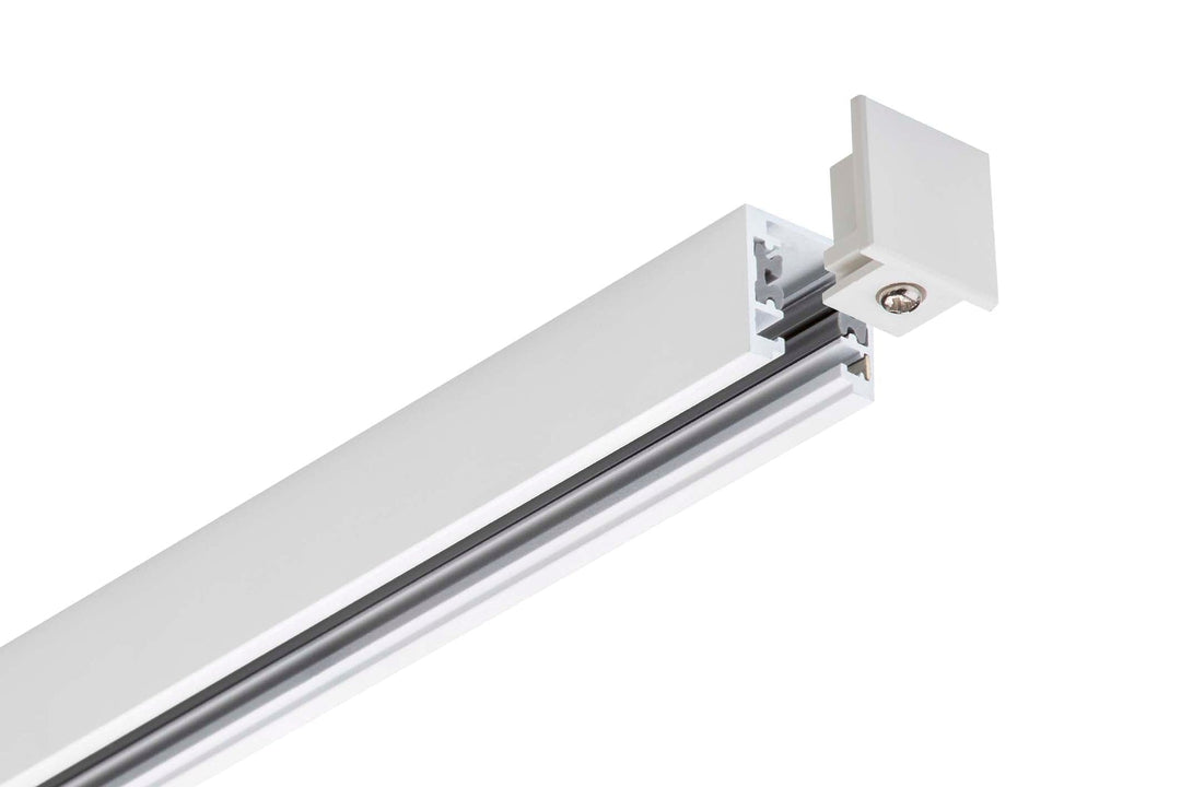 Designline Tube Pro komplett 1,9 meter spotskinne med 4 spotter GU10 - Hvit-Spotskinner 230V-Antidark-Hvit-3-311-20-1+4-311-01-1+2-312-01-1-Lightup.no