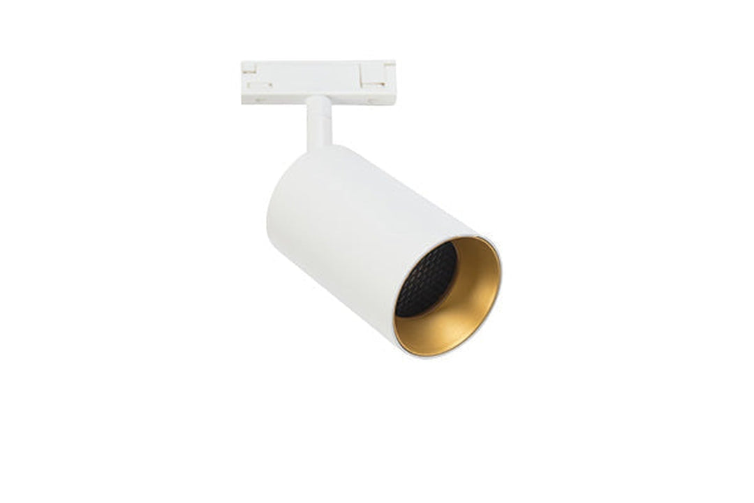 Designline Tube Pro komplett 1,9 meter spotskinne med 5 spotter GU10 - Hvit-Spotskinner 230V-Antidark-Hvit-3-311-20-1+4-311-01-1+2-312-01-1-5-Lightup.no