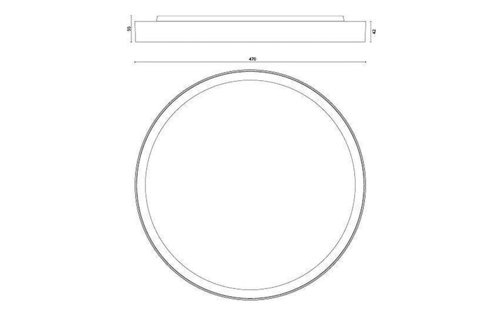 Disc 480 36W LED 2700K-Taklamper-Sg Armaturen As-Hvit-3000504-Lightup.no