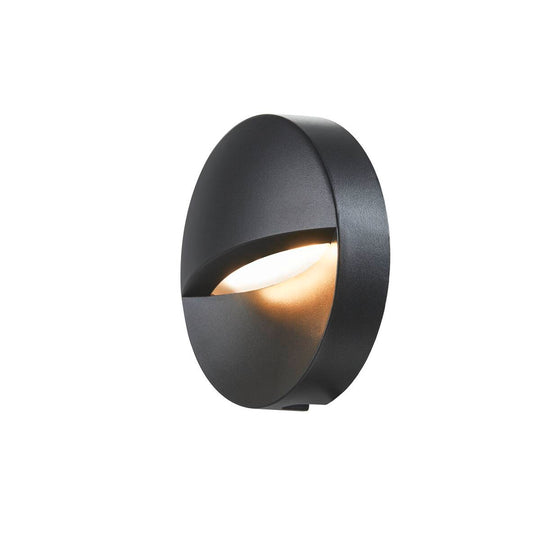 Downunder round vegglampe utendørs 4,3W 3000/4000 Kelvin IP65-Utebelysning vegg opp og ned-Slv-Antrasitt-slv-1002868-Lightup.no