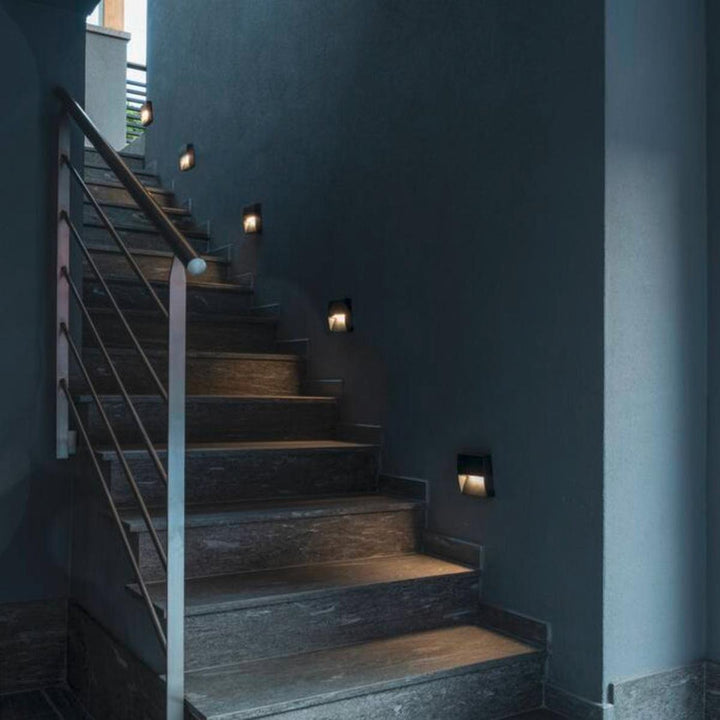 Downunder square vegglampe utendørs 4,3W 3000/4000 Kelvin IP65-Utebelysning vegg opp og ned-Slv-Antrasitt-slv-1002869-Lightup.no