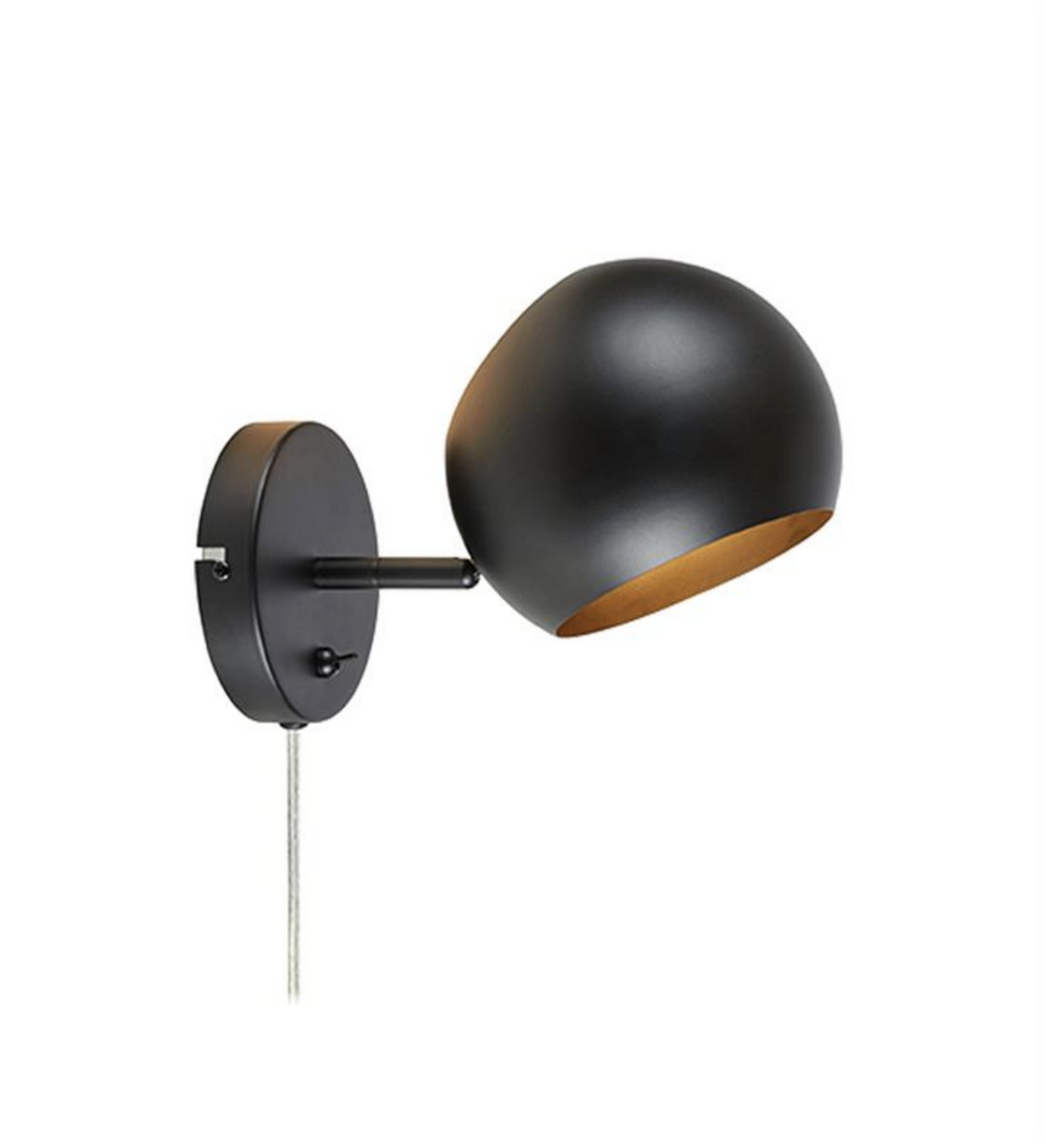 Edgar vegglampe-Vegglamper-Marksløjd-Svart-Mrk-108753-Lightup.no