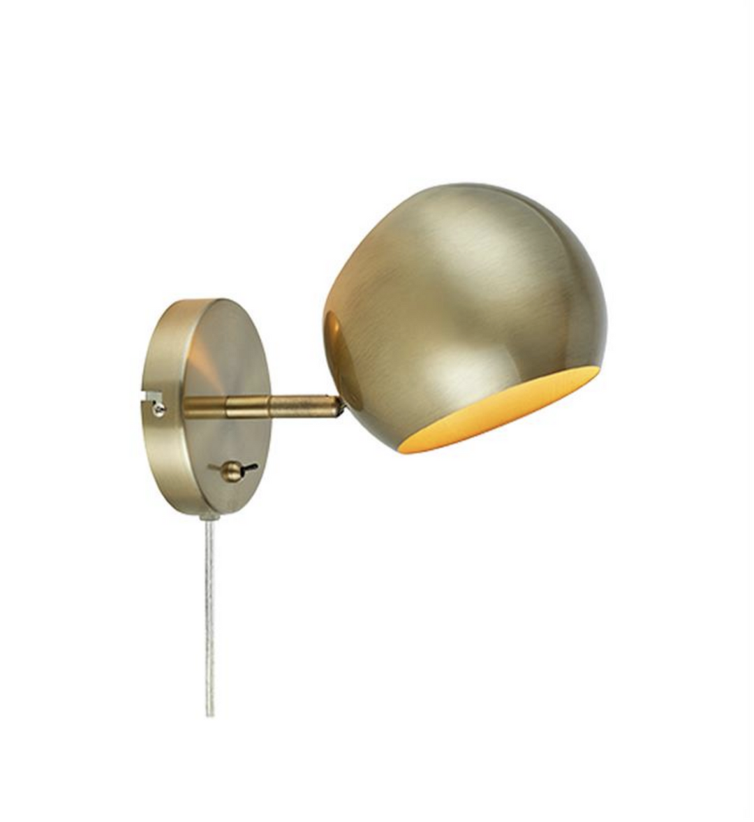 Edgar vegglampe-Vegglamper-Marksløjd-Antikk Messing-Mrk-108754-Lightup.no