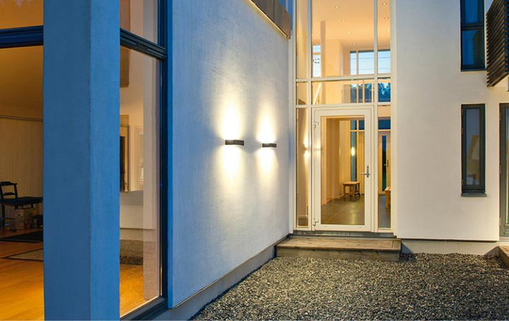 Edge vegglampe opp/ned 10W 3000 Kelvin dimbar IP65-Utebelysning vegg opp og ned-Sg Armaturen As-Grafitt-3104805-Lightup.no