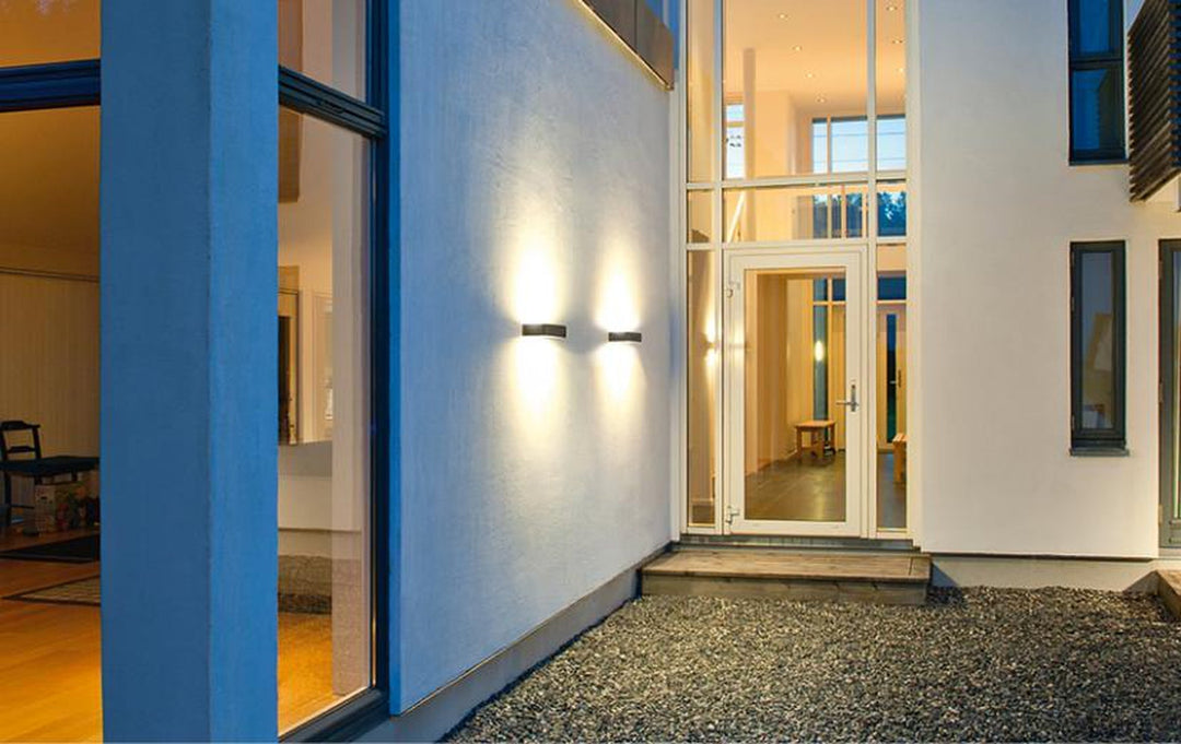 Edge vegglampe opp/ned 10W 3000 Kelvin dimbar IP65-Utebelysning vegg opp og ned-Sg Armaturen As-Grafitt-3104805-Lightup.no