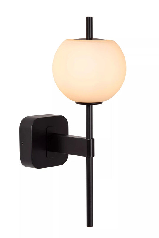 Elda vegglampe for baderom IP44-Baderomsbelysning vegglamper-Lucide-Svart-LC04215/01/30-Lightup.no