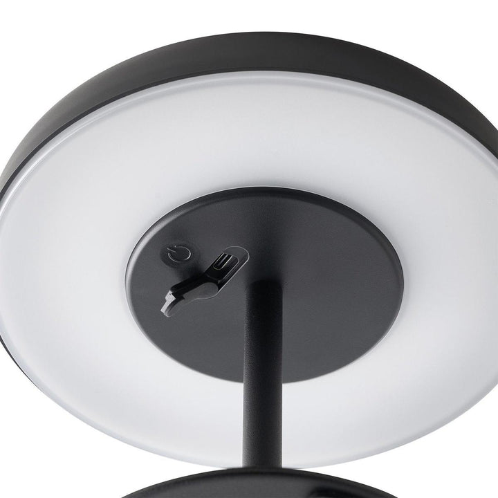 Elmer solar bordlampe utendørs 2W 3000 Kelvin IP44 - Solcelle-Bordlamper-Nordlux-Svart-2518305003-Lightup.no