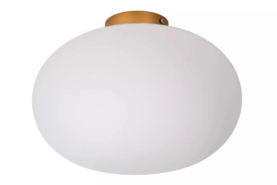 Elysee taklampe 38 cm - Opal/Gullfarget-Taklamper-Lucide-Messing / Opal-LC21130/38/61-Lightup.no