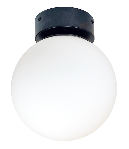 Emrik taklampe - Svart/Opal-Taklamper-NorDesign-Svart / Opal-91100506-Lightup.no
