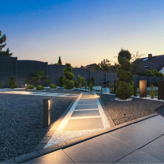 Eskina pullert 45 cm 15W 3000/4000 Kelvin IP65-Utebelysning pullert-Slv-Antrasitt-slv-1004749-Lightup.no