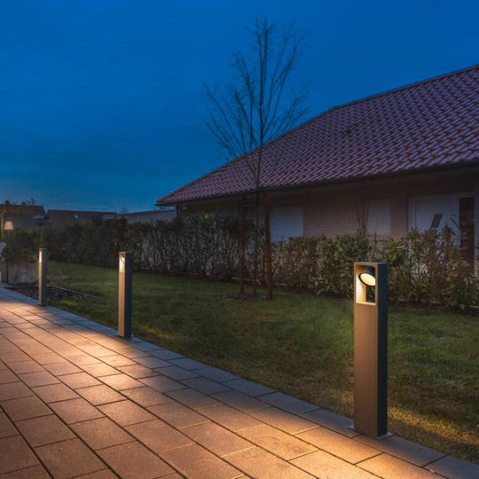 Eskina pullert 75 cm 15W 3000/4000 Kelvin IP65-Utebelysning pullert-Slv-Antrasitt-slv-1004750-Lightup.no