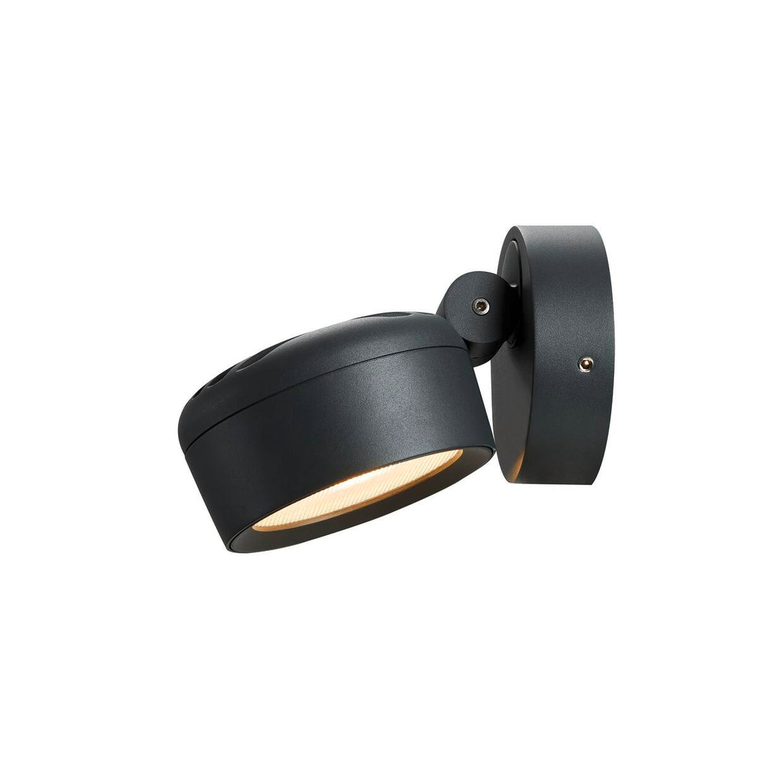 Eskina vegglampe utendørs 14,5W 3000/4000 Kelvin IP65 - dimbar-Utebelysning vegg opp og ned-Slv-Antrasitt-slv-1002903-Lightup.no