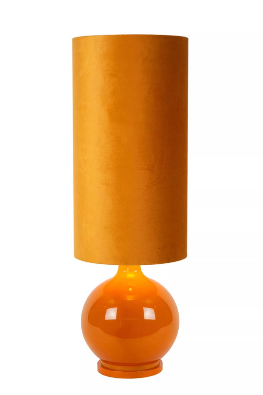 Esterad gulvlampe 100 cm - Ocher Gul-Gulvlamper-Lucide-Gul-LC10719/81/44-Lightup.no