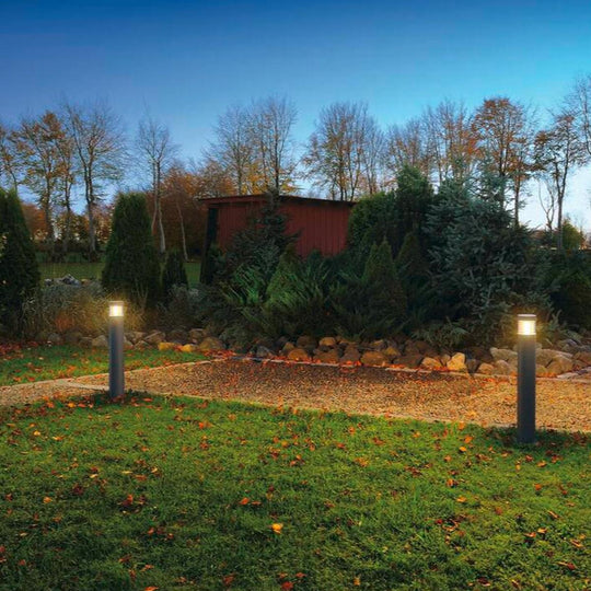 F-pol pullert 86 cm IP54-Utebelysning pullert-Slv-Antrasitt-slv-231595-Lightup.no