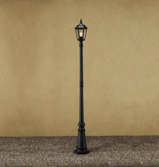 Firenze stolpe - Svart 210cm-Utebelysning stolpe-Konstsmide-Svart-7233-750-Lightup.no