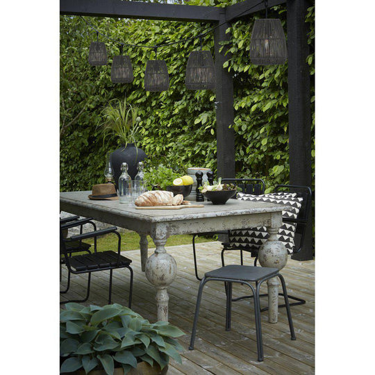 Flex Out Lysslynge, inkludert 18 cm Saigon lampeskjerm i sort kunstrotting-Utebelysning Lysslynge-Pr home of Scandinavia Ab-Svart-Pre__1215703-7018-Lightup.no