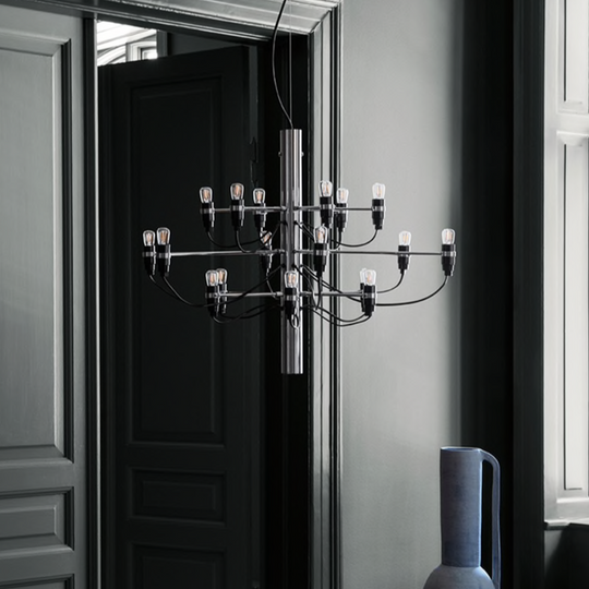 Flos 2097/18 Sarfatti LED takkrone-Takpendler-Flos-Sølv-Fls__A1350057-Lightup.no