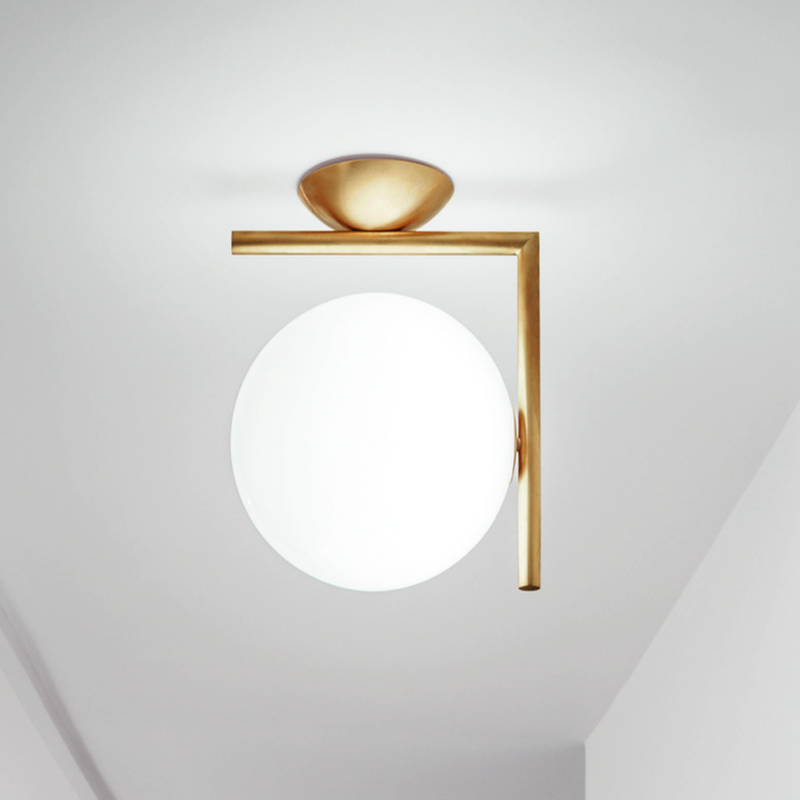 Flos IC Lights C/W1 - vegg / taklampe-Taklamper-Flos-Messing-Fls__F3178059-Lightup.no